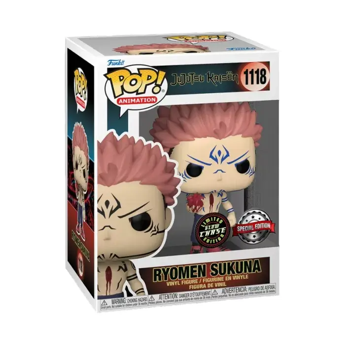 Jujutsu Kaisen Funko POP & Buddy! Animation Vinyl figure Sukuna w/Heart 9 cm Chase termékfotó