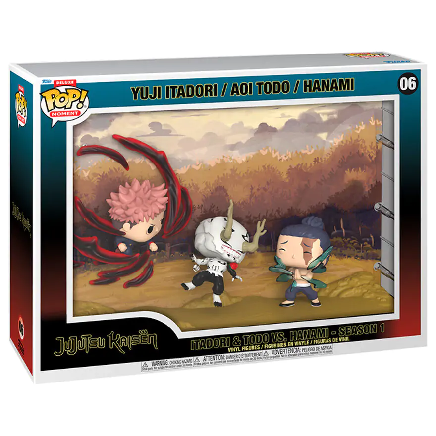 Jujutsu Kaisen Funko POP Moments Vinyl Figures Itadori & Todo vs Hanami 9 cm termékfotó