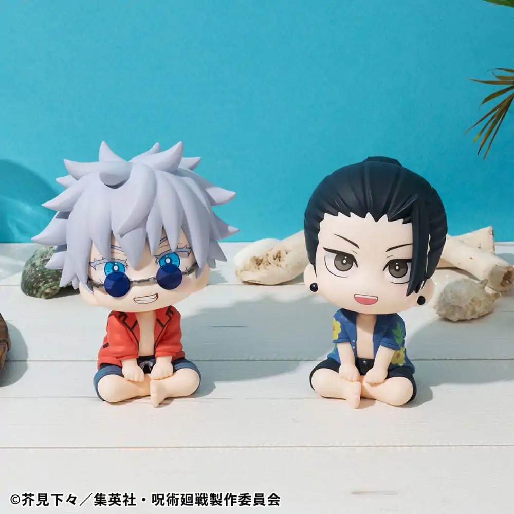 Jujutsu Kaisen Look Up PVC Statue Satoru Gojo &amp; Suguru Geto Okinawa Ver. Set (with gift) 11 cm product photo