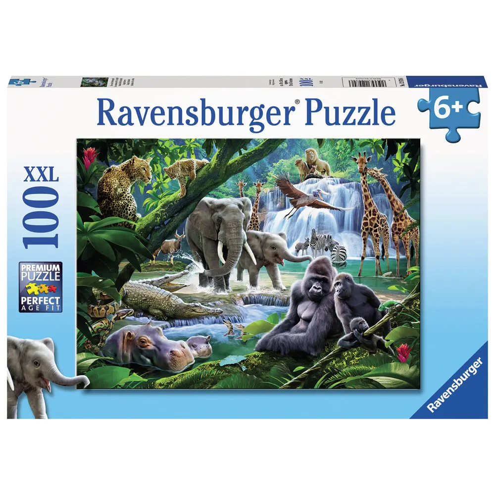Jungle animals XXL puzzle 100pcs product photo