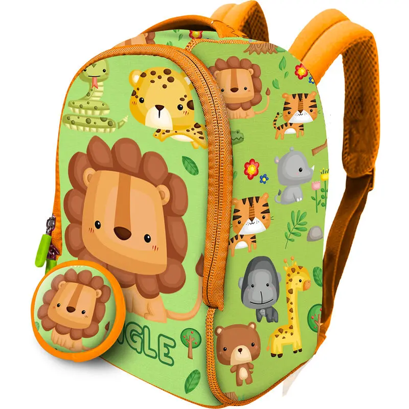 Jungle Backpack + purse neoprene backpack 26cm product photo
