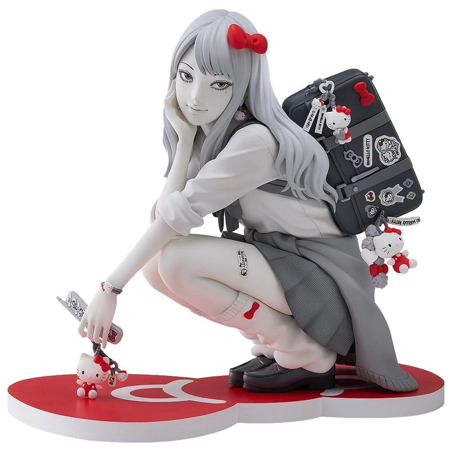 Junji Ito PVC Figure Gyaru Tomie x Hello Kitty 14 cm product photo