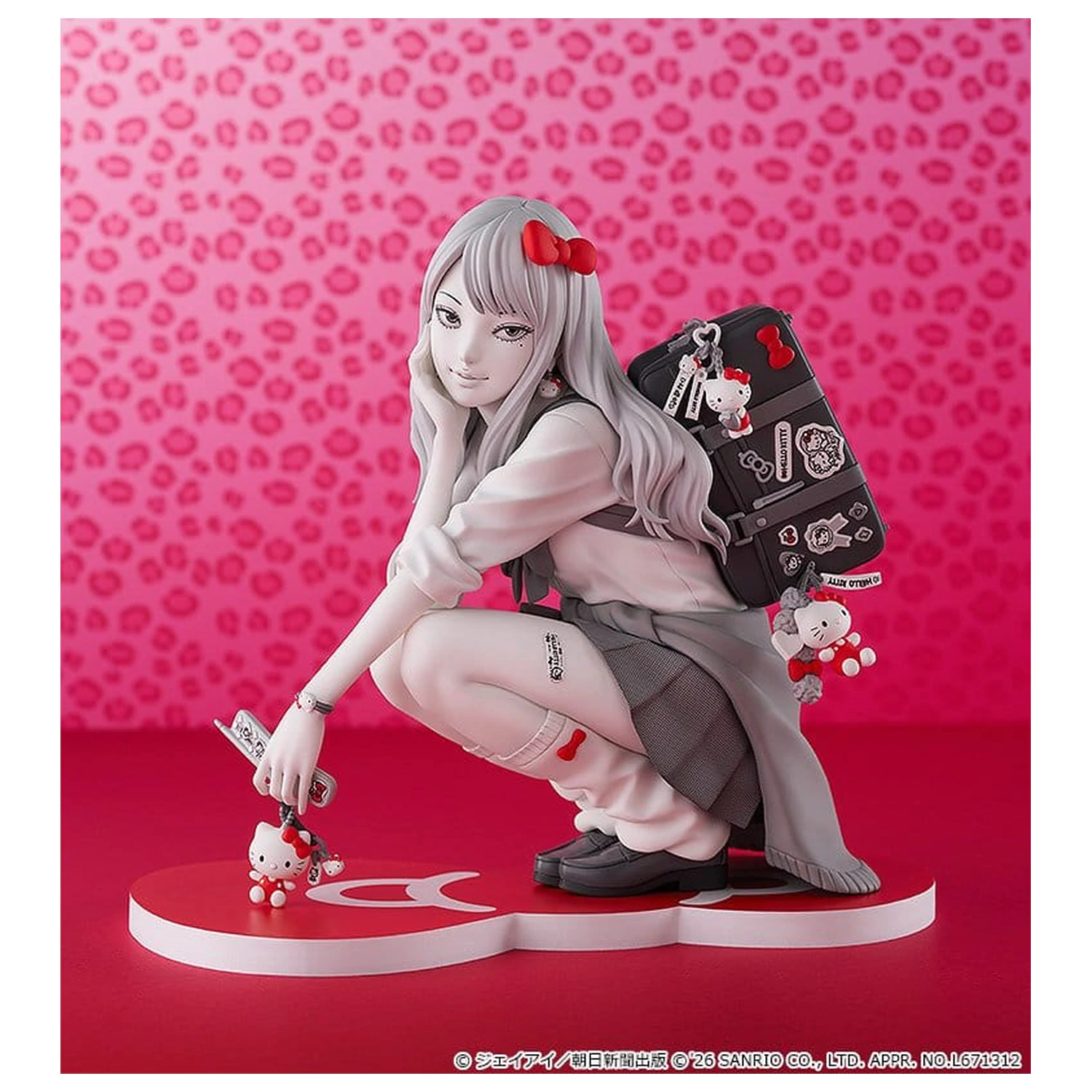 Junji Ito PVC Figure Gyaru Tomie x Hello Kitty 14 cm product photo