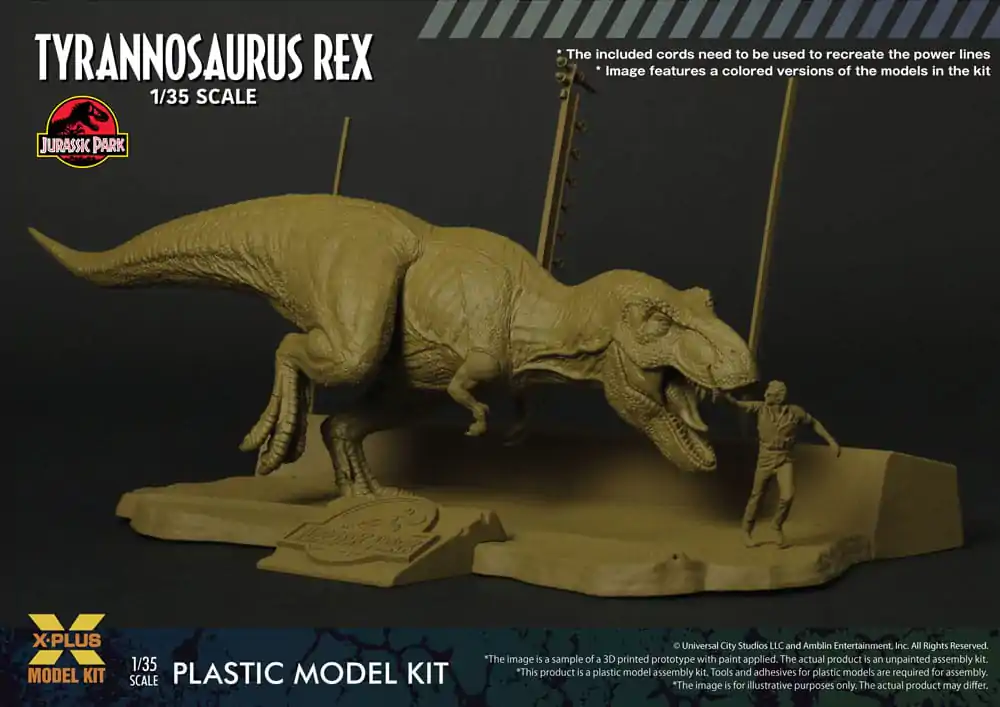 Jurassic Park Plastic Model Kit 1/35 Tyrannosaurus Rex 42 cm product photo