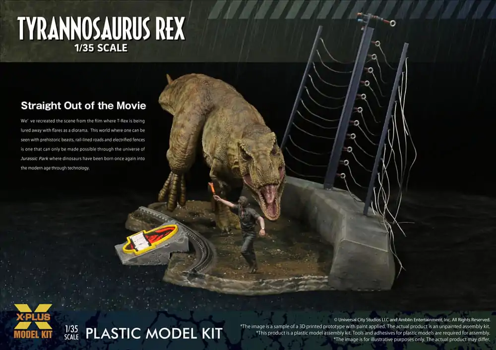 Jurassic Park Plastic Model Kit 1/35 Tyrannosaurus Rex 42 cm product photo