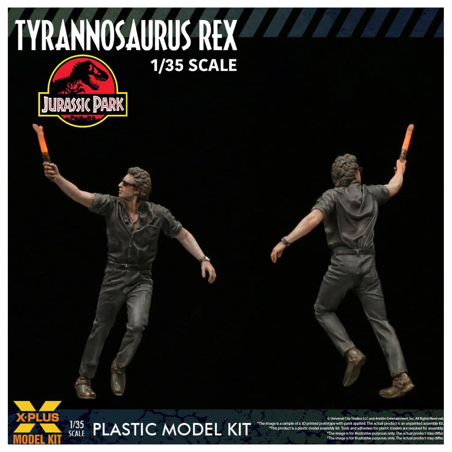 Jurassic Park Plastic Model Kit 1/35 Tyrannosaurus Rex 42 cm product photo