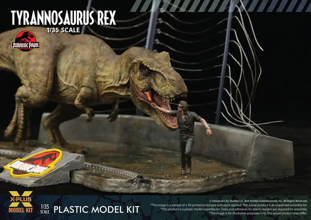 Jurassic Park Plastic Model Kit 1/35 Tyrannosaurus Rex 42 cm product photo