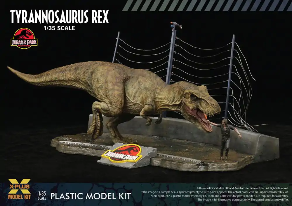 Jurassic Park Plastic Model Kit 1/35 Tyrannosaurus Rex 42 cm product photo