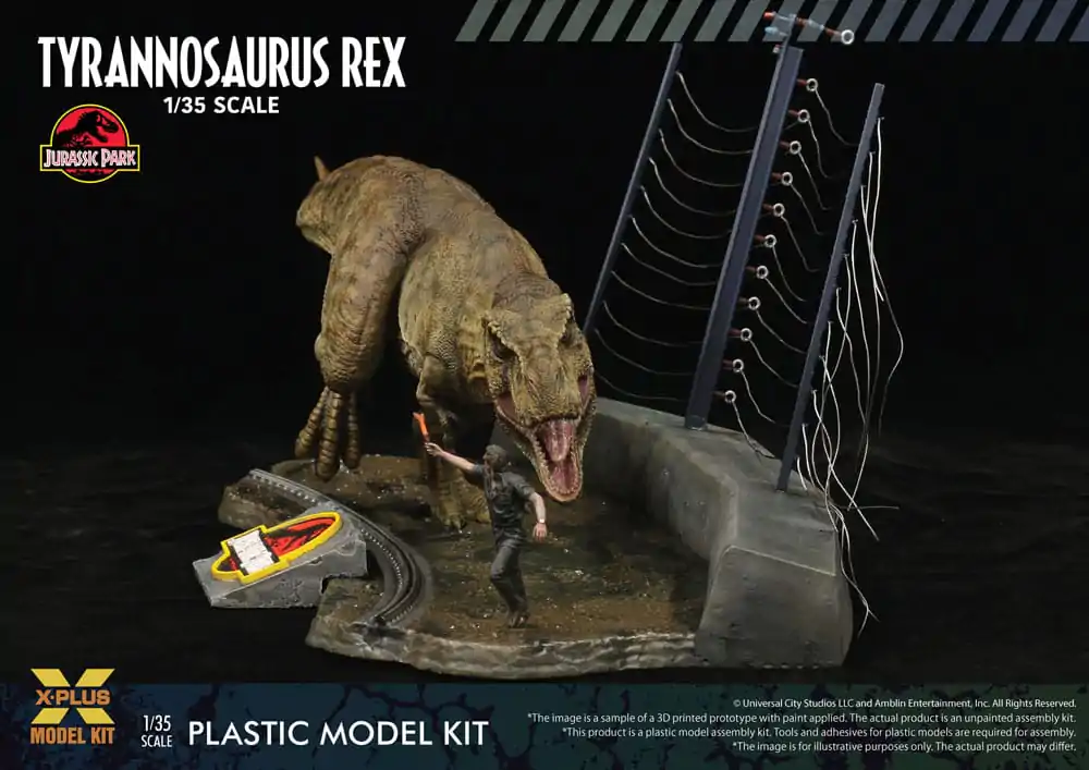 Jurassic Park Plastic Model Kit 1/35 Tyrannosaurus Rex 42 cm product photo