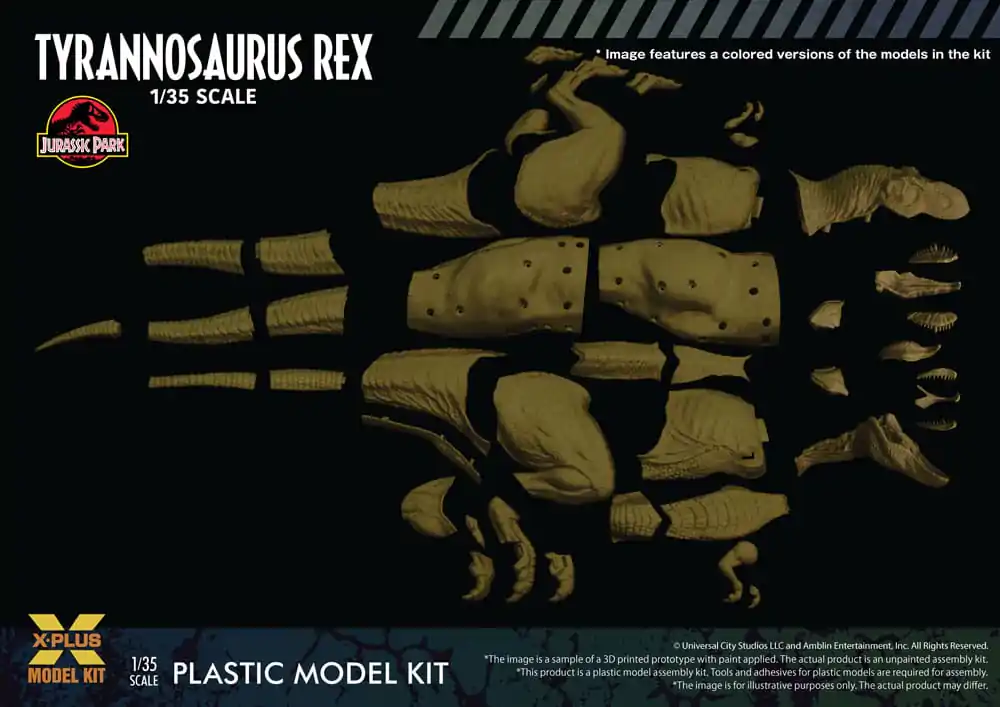 Jurassic Park Plastic Model Kit 1/35 Tyrannosaurus Rex 42 cm product photo