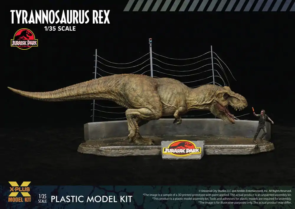 Jurassic Park Plastic Model Kit 1/35 Tyrannosaurus Rex 42 cm product photo