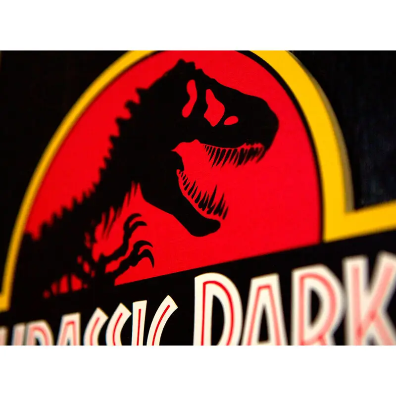 Jurassic Park 1993 Woodart 3D Print wooden sign product photo