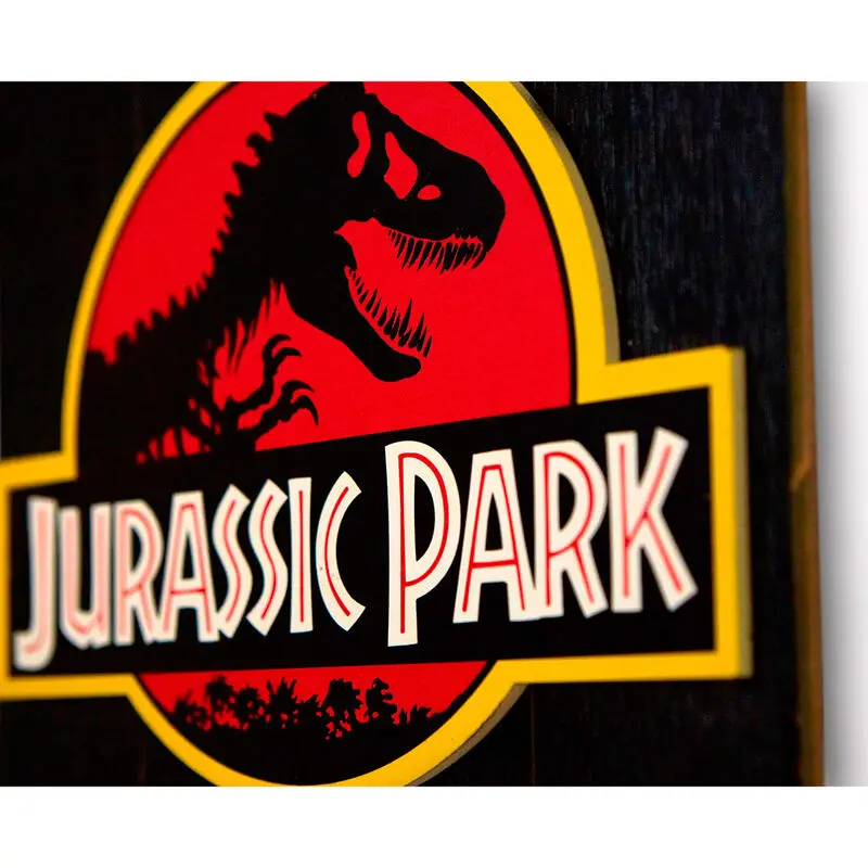 Jurassic Park 1993 Woodart 3D Print wooden sign product photo