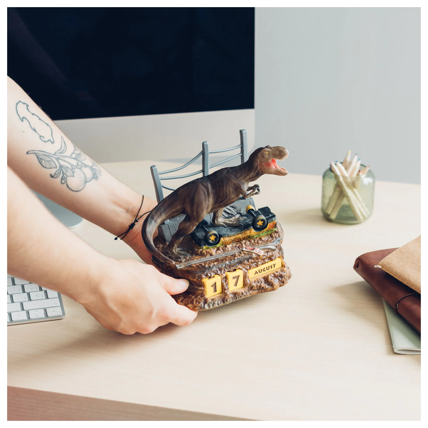 Jurassic Park 3D perpetual calendar product photo