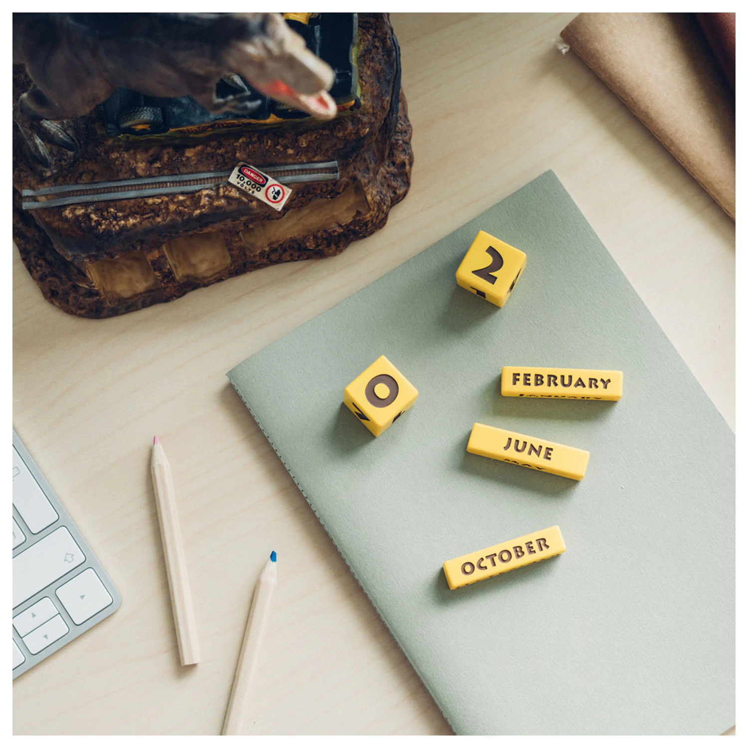 Jurassic Park 3D perpetual calendar product photo