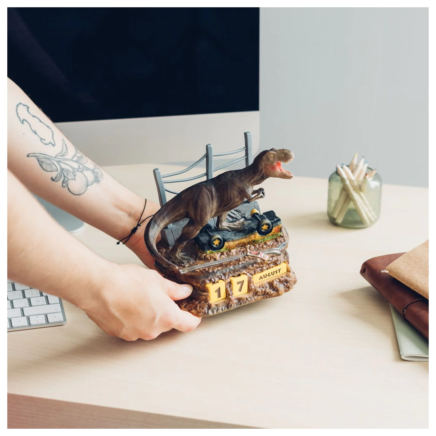 Jurassic Park 3D perpetual calendar product photo