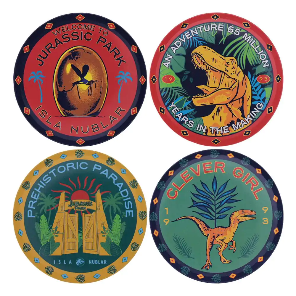 Jurassic Park Coaster 4-Pack product photo