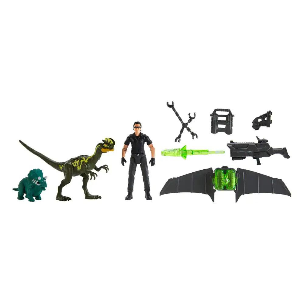 Jurassic Park '93 Classic Action Figure Dr. Ian Malcolm Glider Escape Pack 10 cm product photo