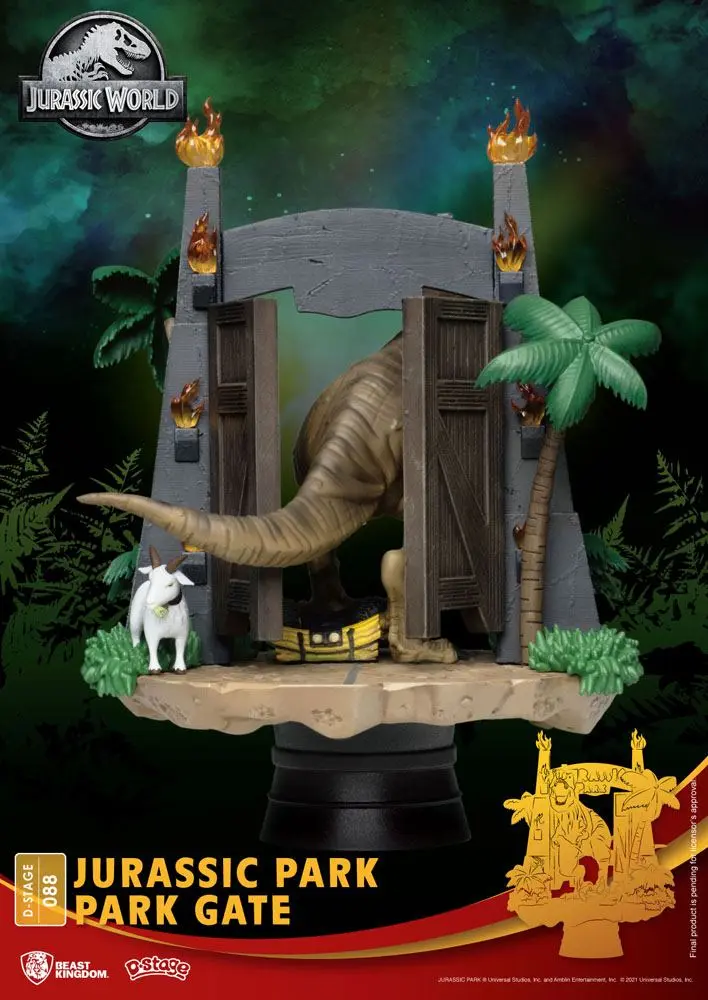 Jurassic Park D-Stage PVC Diorama Park Gate 15 cm product photo