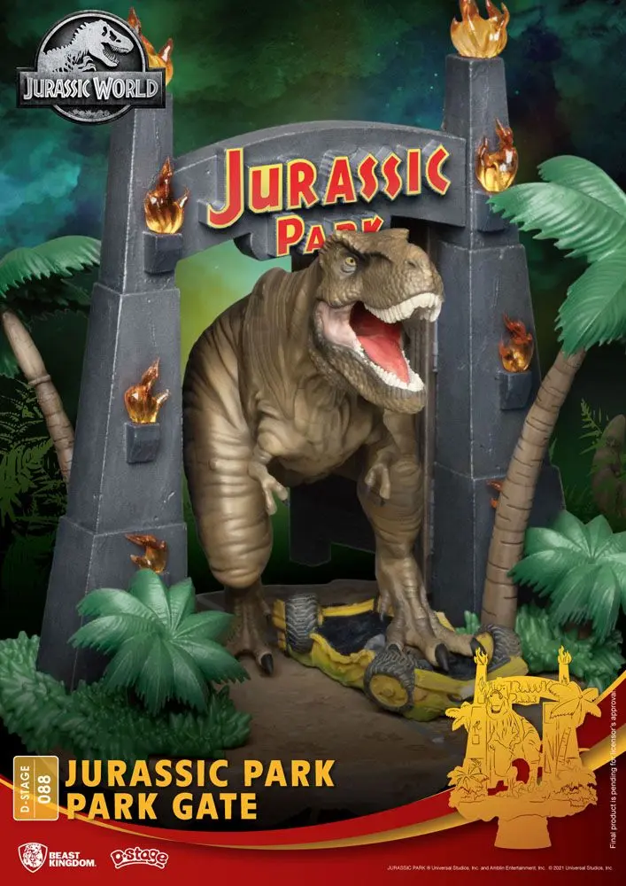 Jurassic Park D-Stage PVC Diorama Park Gate 15 cm product photo