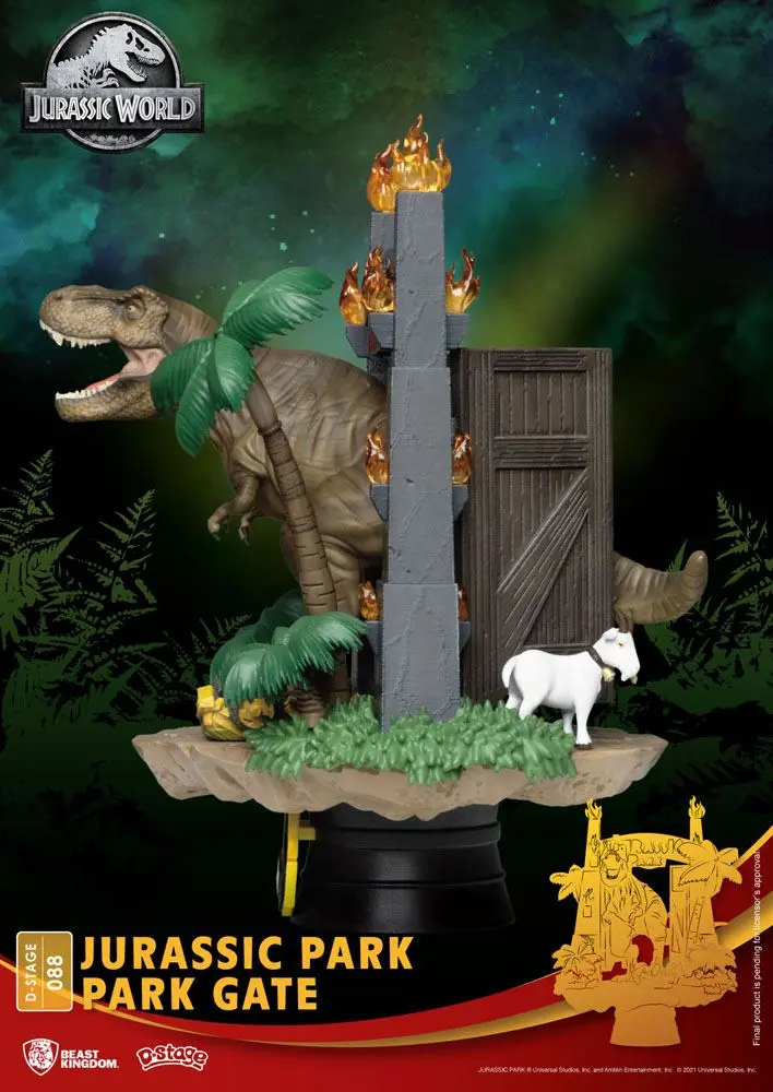 Jurassic Park D-Stage PVC Diorama Park Gate 15 cm product photo