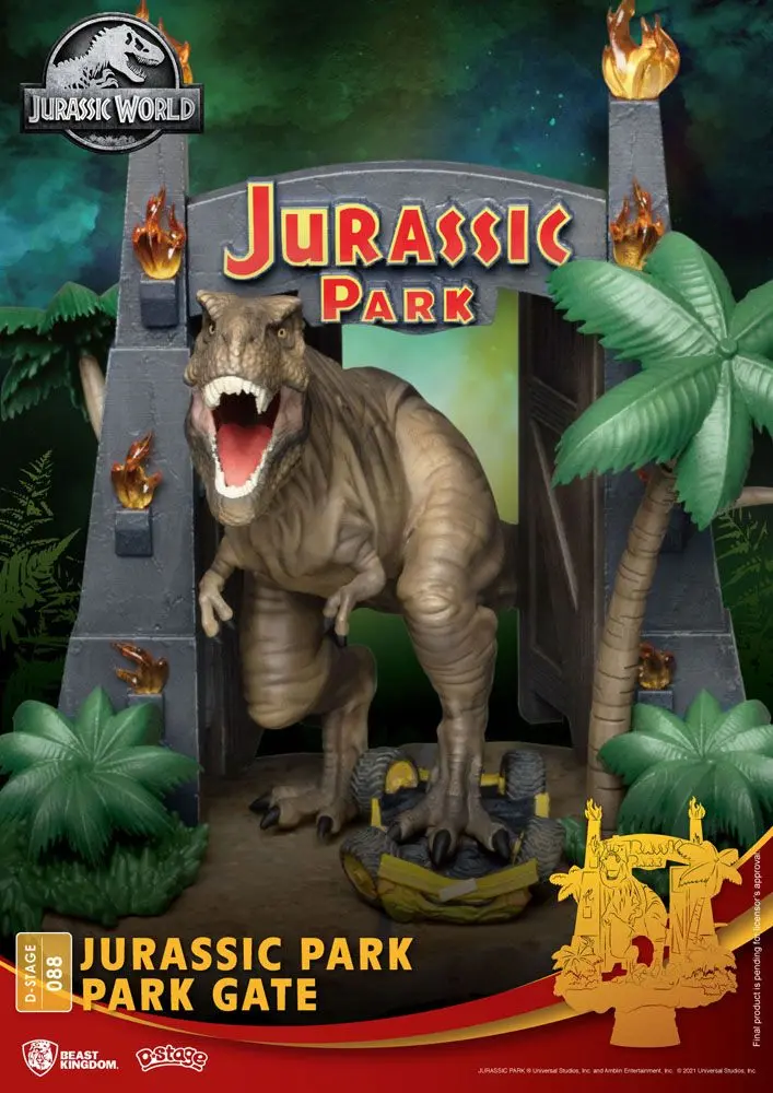 Jurassic Park D-Stage PVC Diorama Park Gate 15 cm product photo