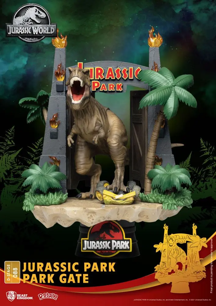 Jurassic Park D-Stage PVC Diorama Park Gate 15 cm product photo