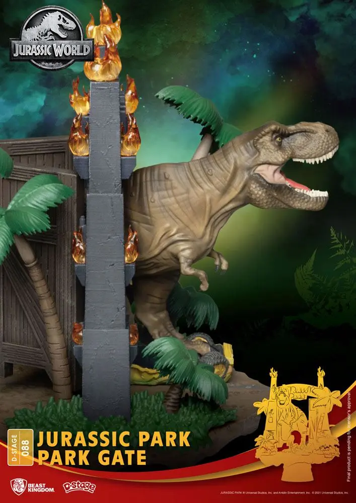 Jurassic Park D-Stage PVC Diorama Park Gate 15 cm product photo