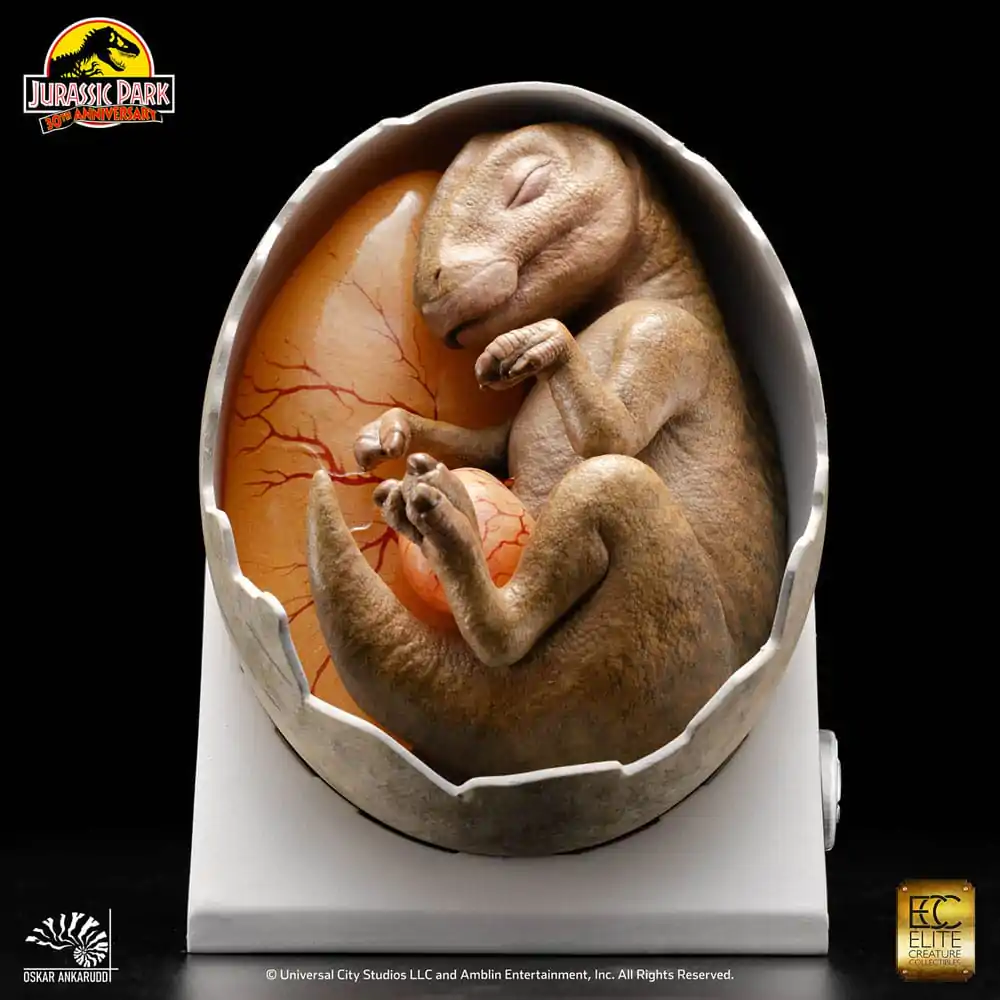 Jurassic Park ECC Elite Creature Line Statue Hadrosaur Egg Hatching 13 cm product photo