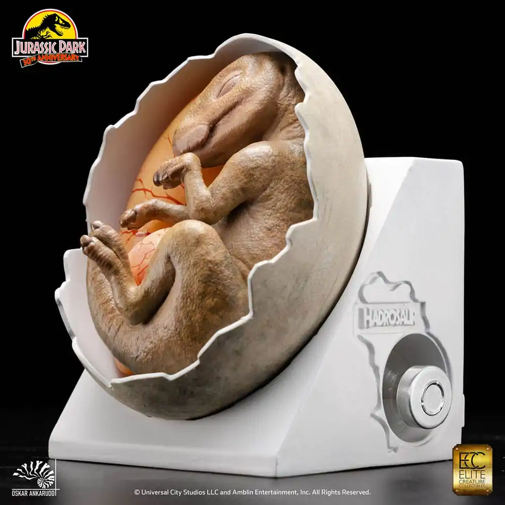 Jurassic Park ECC Elite Creature Line Statue Hadrosaur Egg Hatching 13 cm product photo