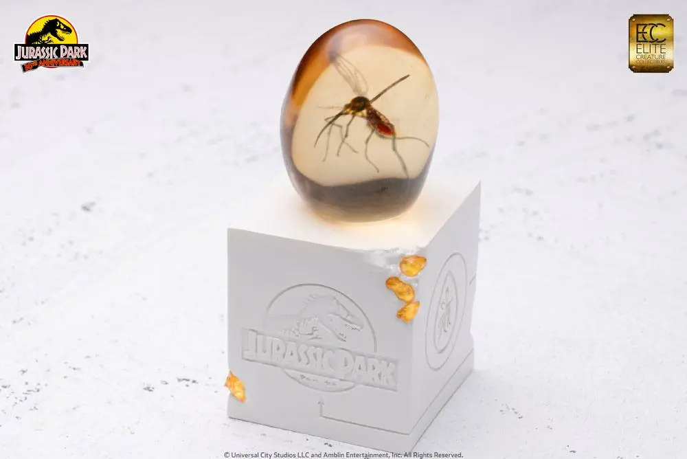 Jurassic Park Statue Elephant Mosquito in Amber 10 cm product photo