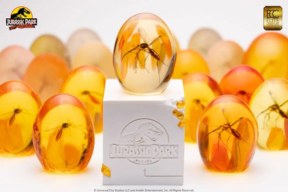 Jurassic Park Statue Elephant Mosquito in Amber 10 cm product photo