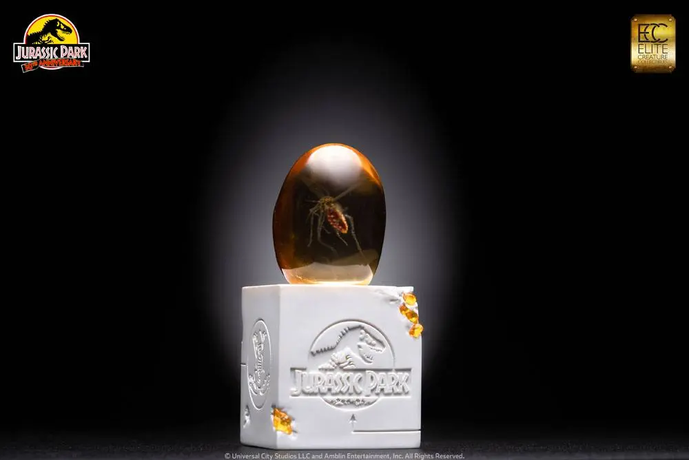 Jurassic Park Statue Elephant Mosquito in Amber 10 cm product photo
