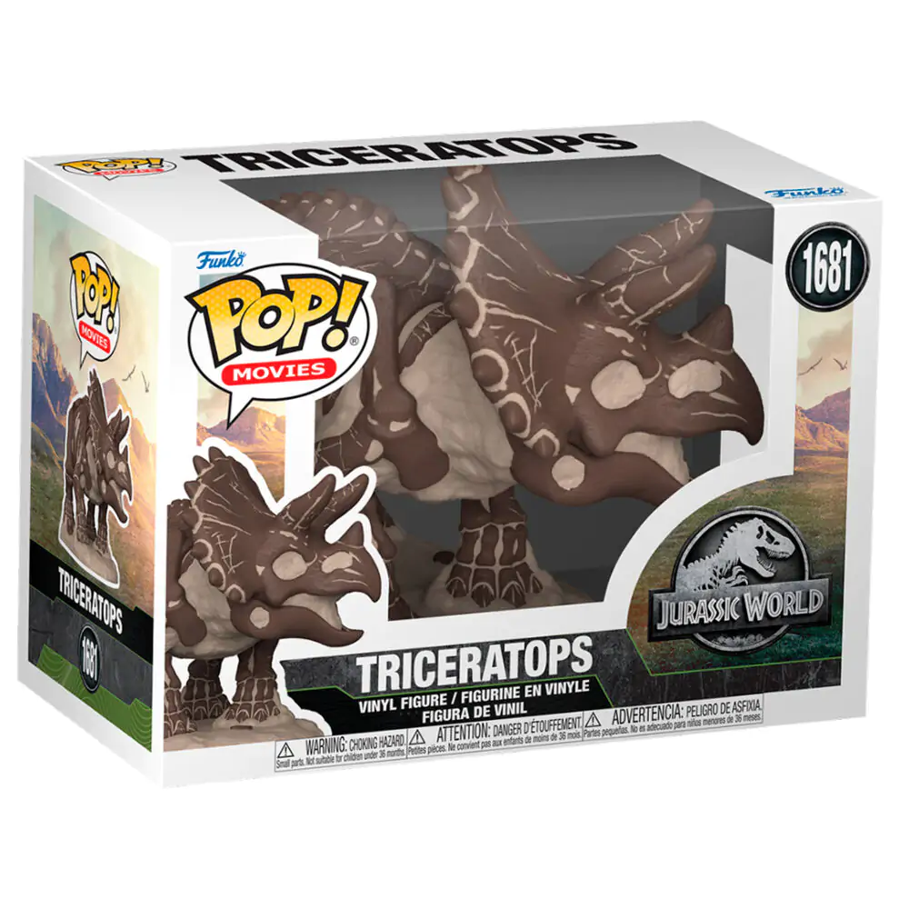 Jurassic Park Fossil Funko POP! Movies Vinyl Figure Triceratops 9 cm product photo