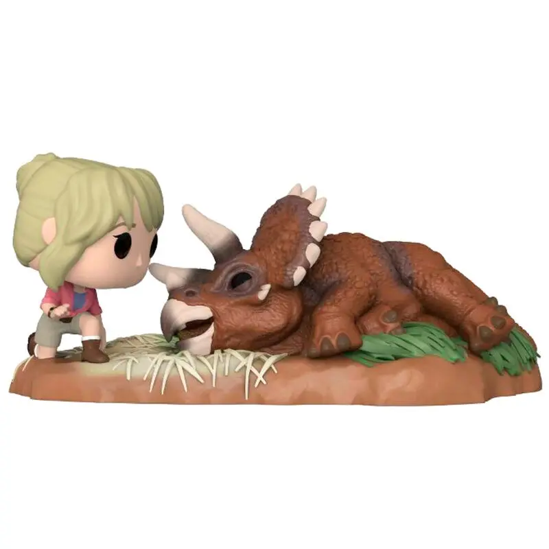 Jurassic Park POP! Moment Vinyl Figure Dr. Sattler with Triceratops Special Edition 9 cm product photo