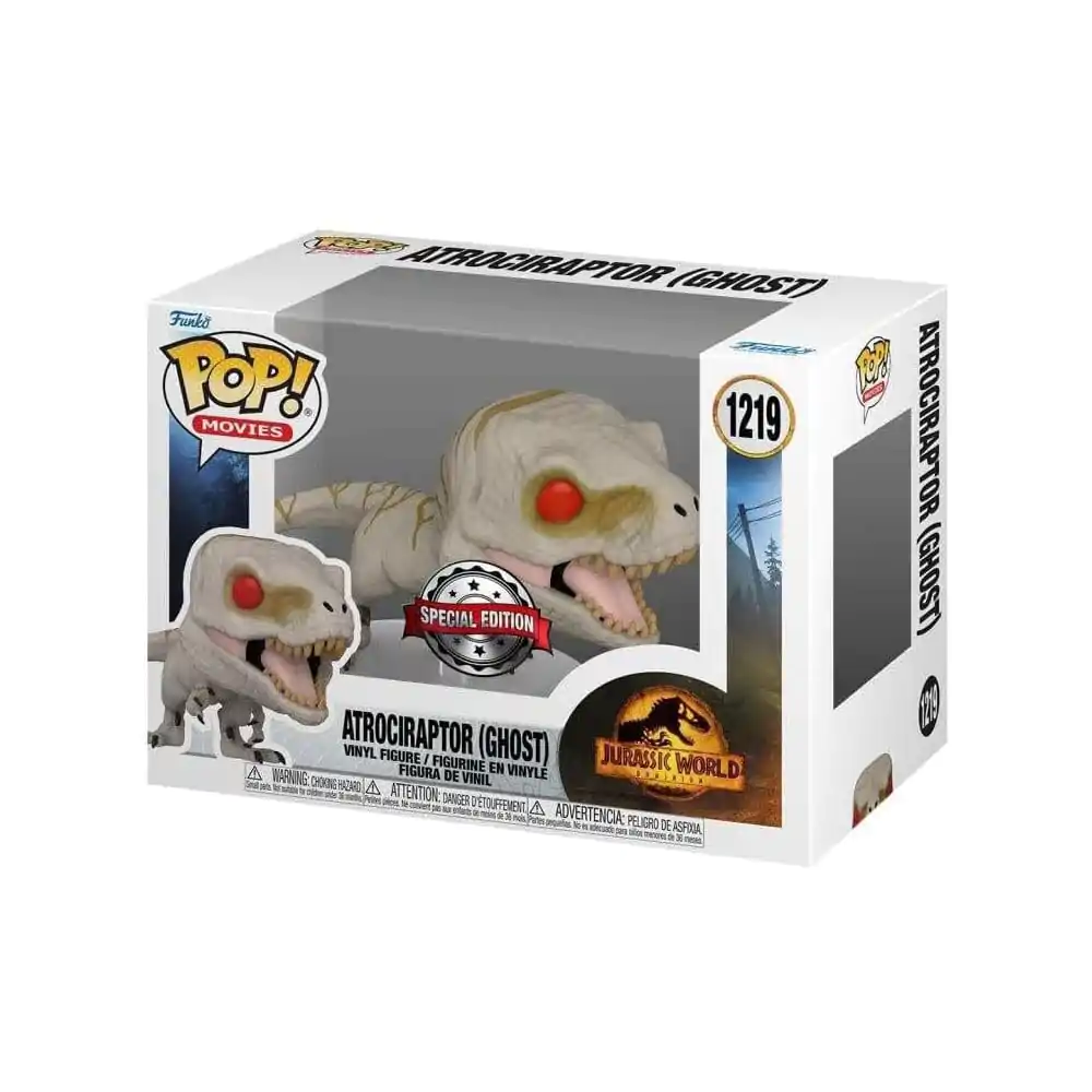 Jurassic Park Funko POP! Movies Vinyl Figure Atrociraptor (Ghost) Exclusive 9 cm product photo