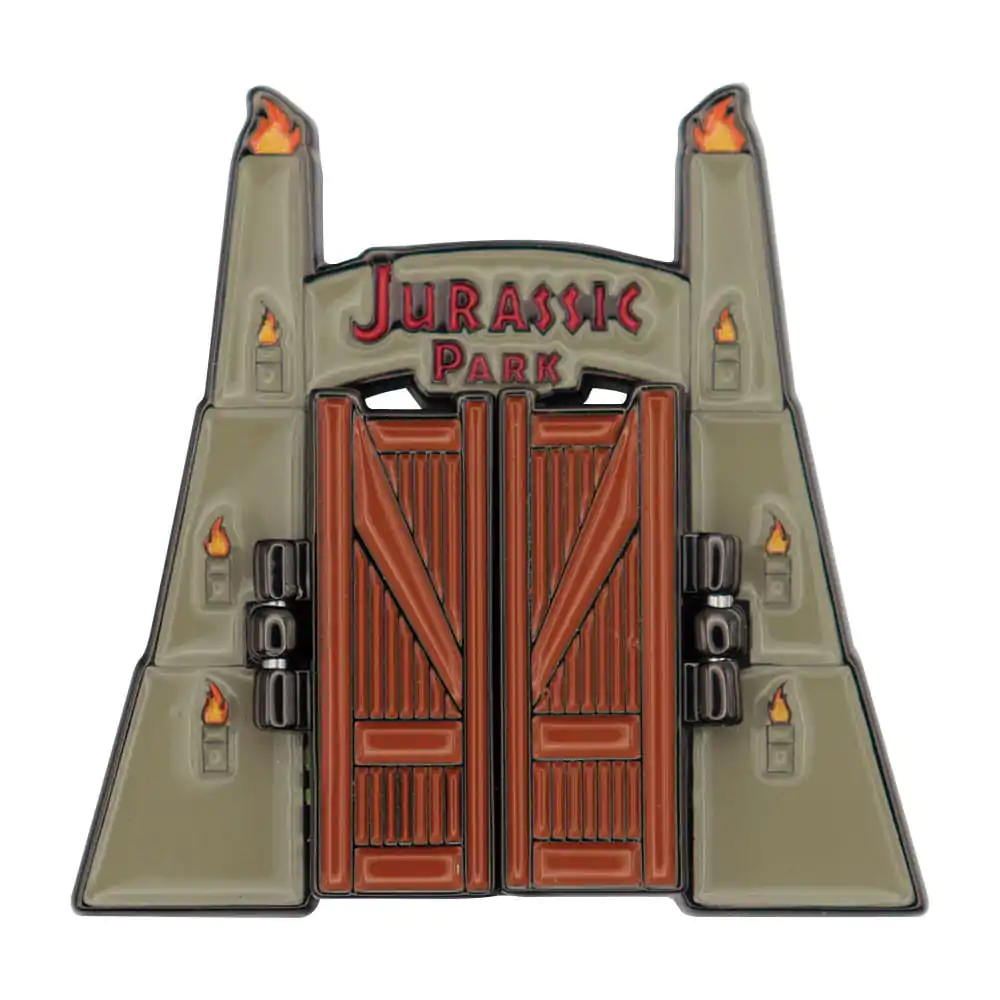 Jurassic Park Pin Badge Gates Hinged product photo