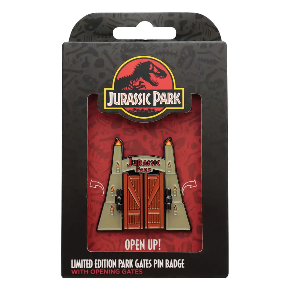 Jurassic Park Pin Badge Gates Hinged product photo