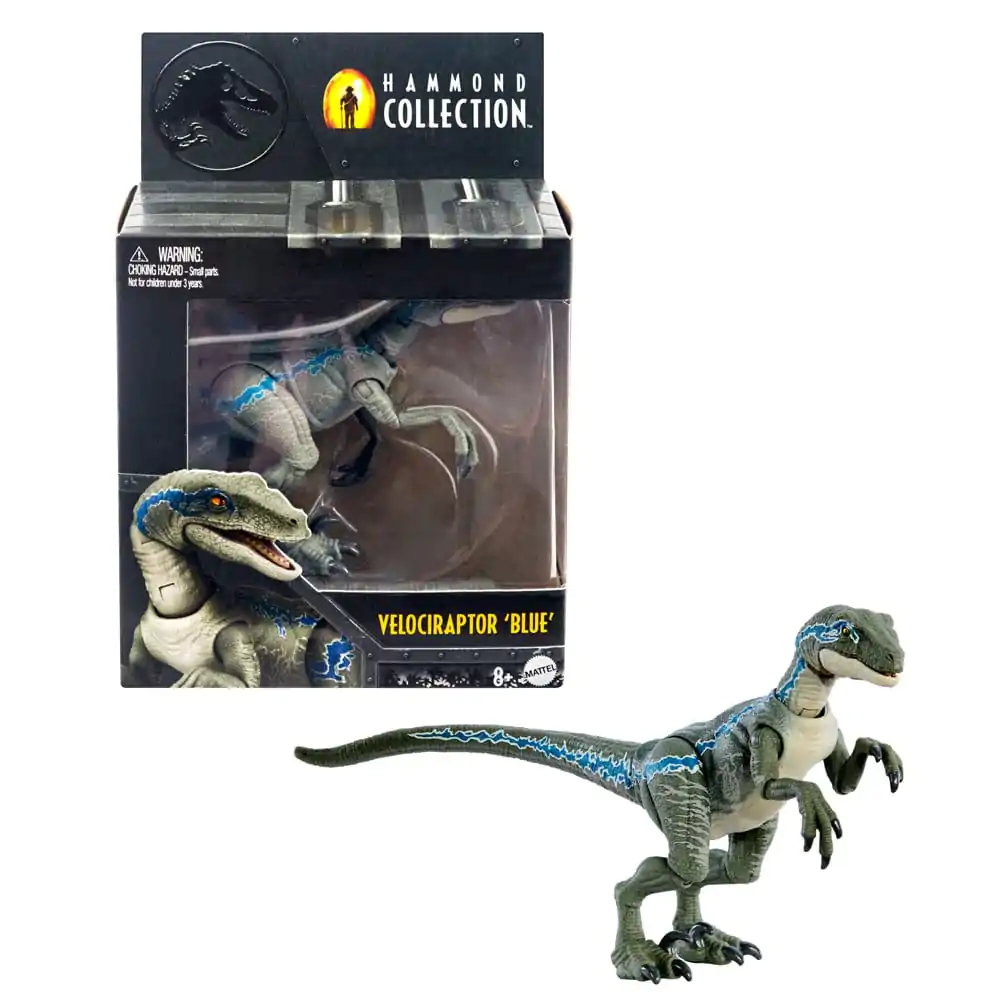 Jurassic Park Hammond Collection Action Figure Velociraptor Blue product photo