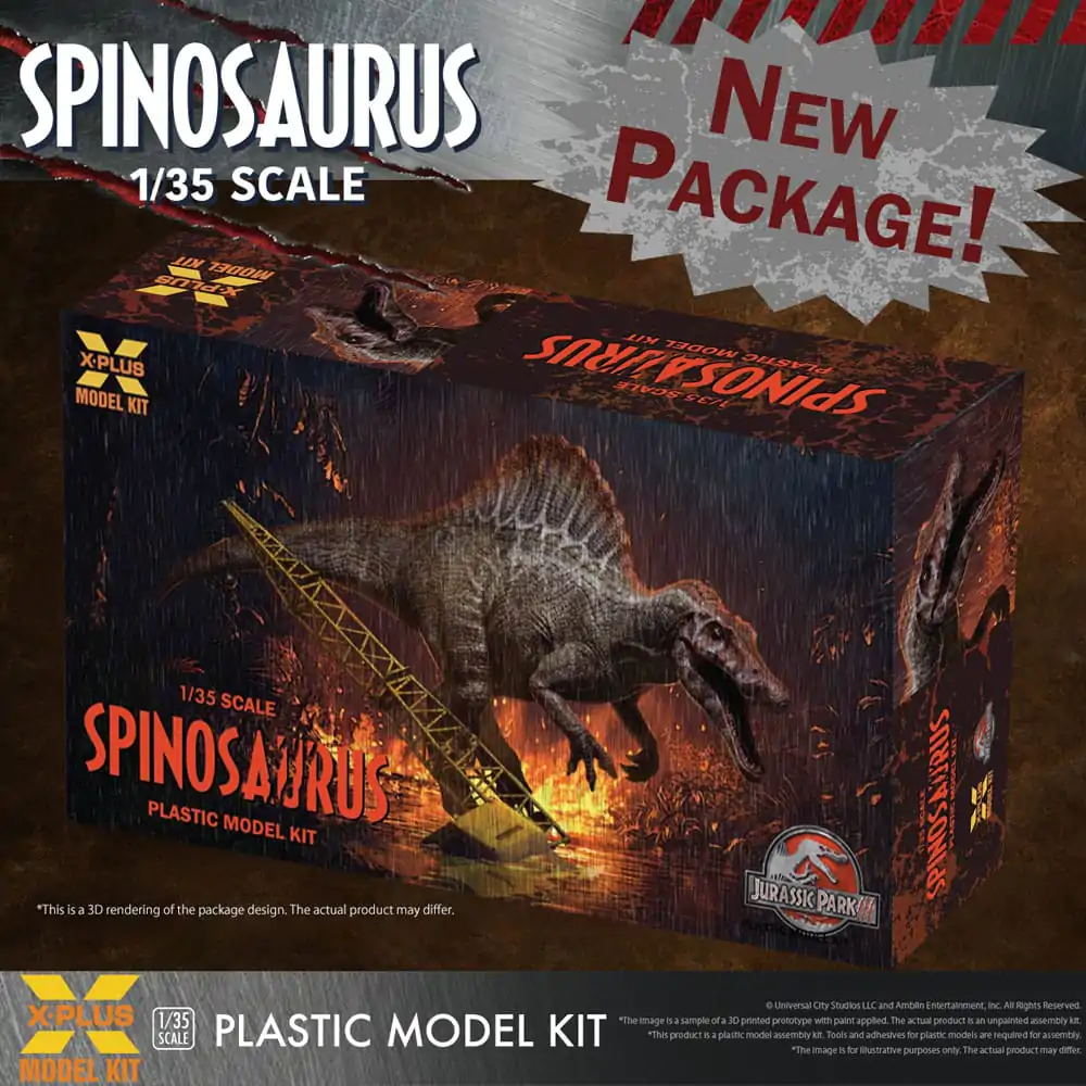 Jurassic Park III Plastic Model Kit 1/35 Spinosaurus 41 cm termékfotó