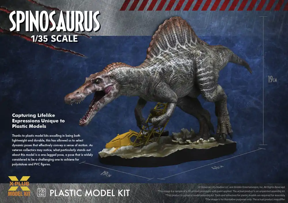 Jurassic Park III Plastic Model Kit 1/35 Spinosaurus 41 cm product photo