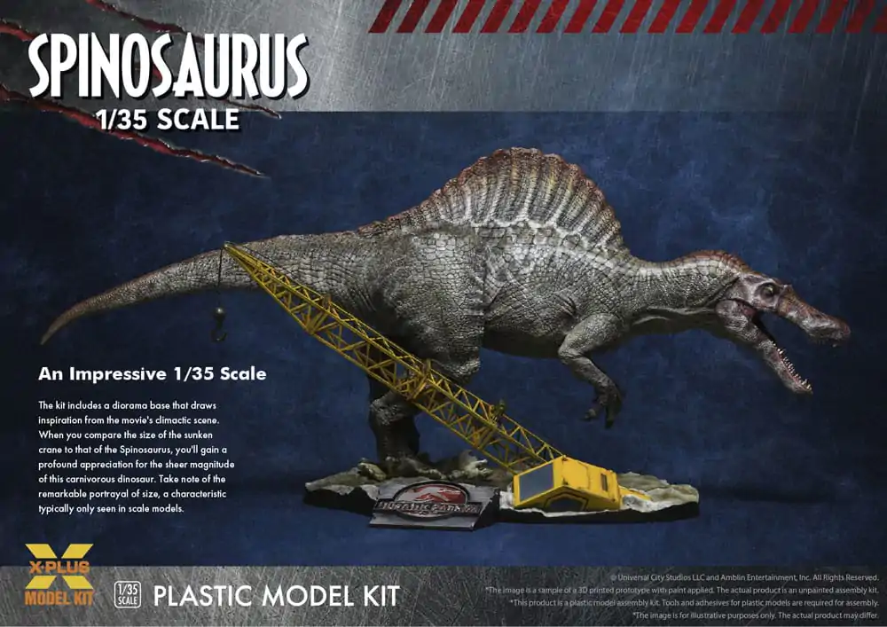 Jurassic Park III Plastic Model Kit 1/35 Spinosaurus 41 cm product photo