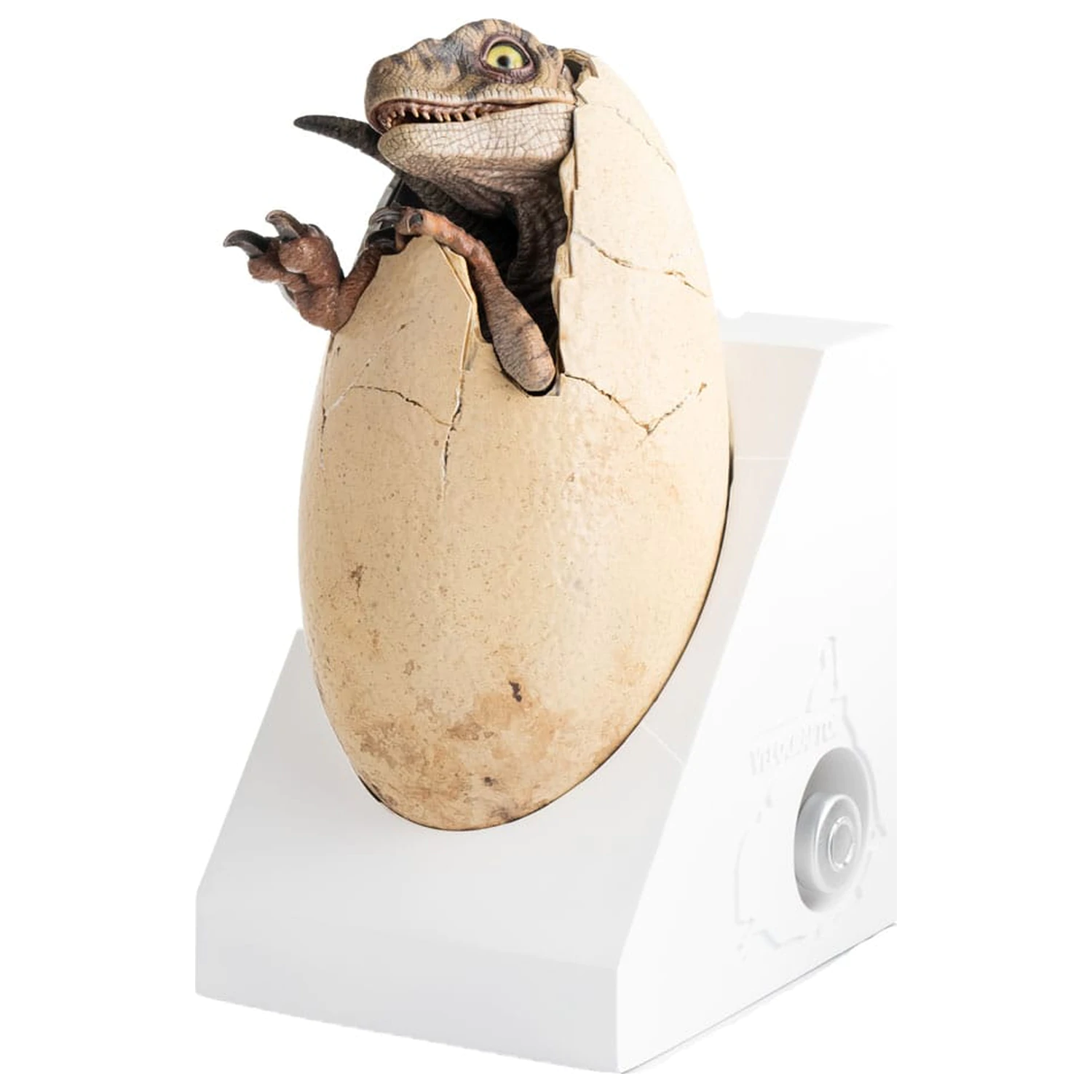 Jurassic Park III ECC Elite Creature Line Statue White Queen Hatching Egg 13 cm product photo