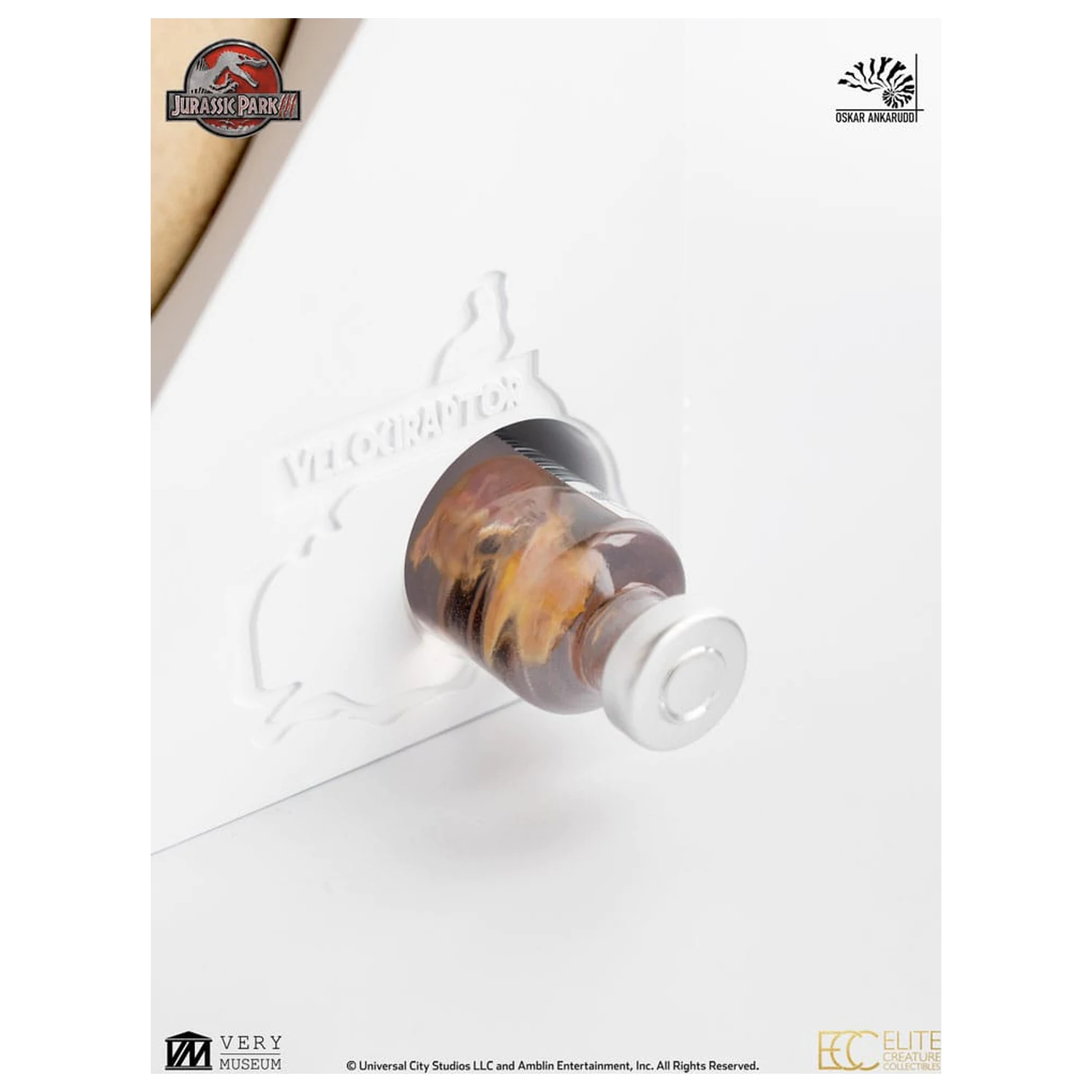 Jurassic Park III ECC Elite Creature Line Statue White Queen Hatching Egg 13 cm product photo