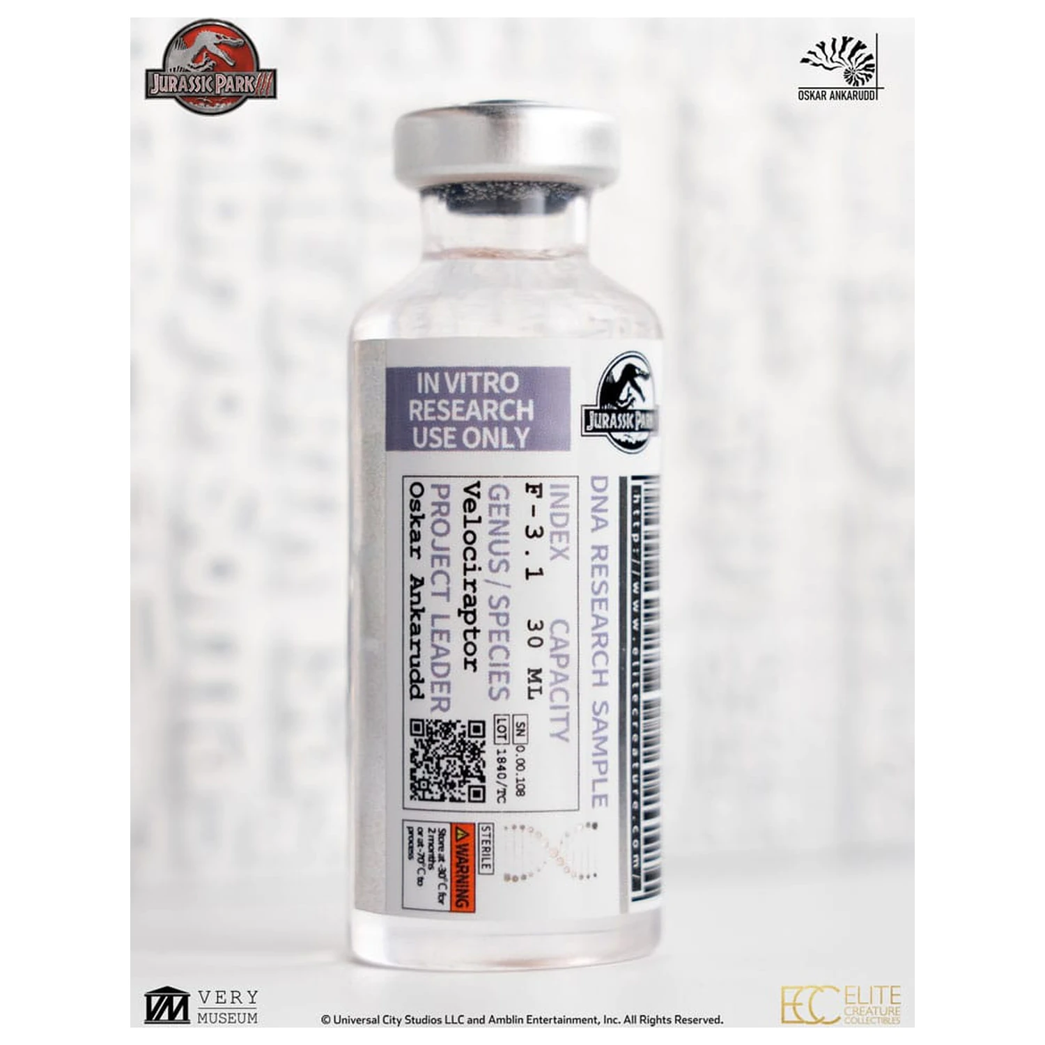 Jurassic Park III ECC Elite Creature Line Statue White Queen Hatching Egg 13 cm product photo