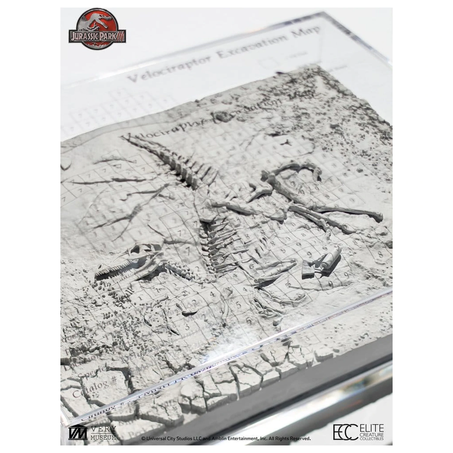 Jurassic Park III Excavation Map Velociraptor 27 cm product photo