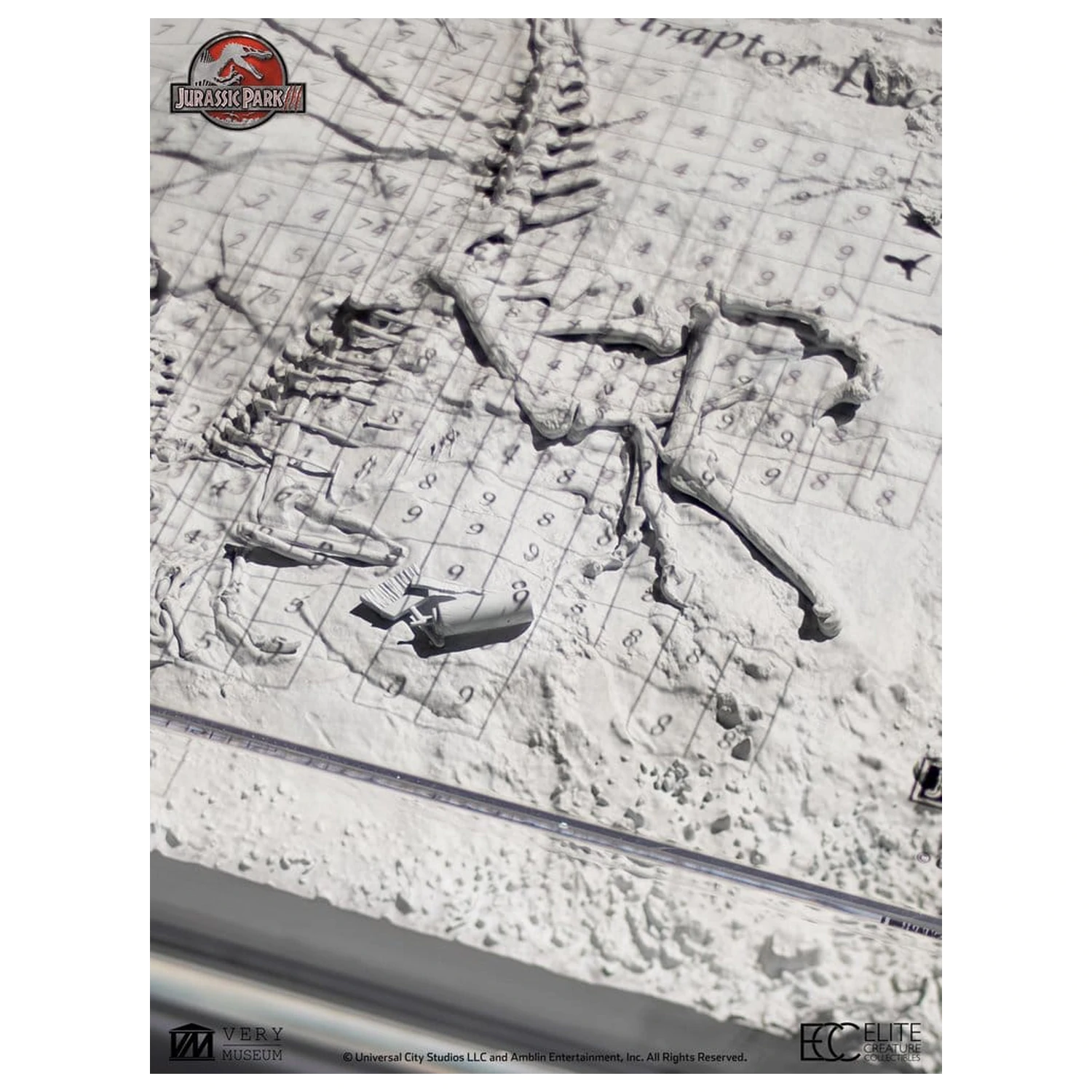 Jurassic Park III Excavation Map Velociraptor 27 cm product photo