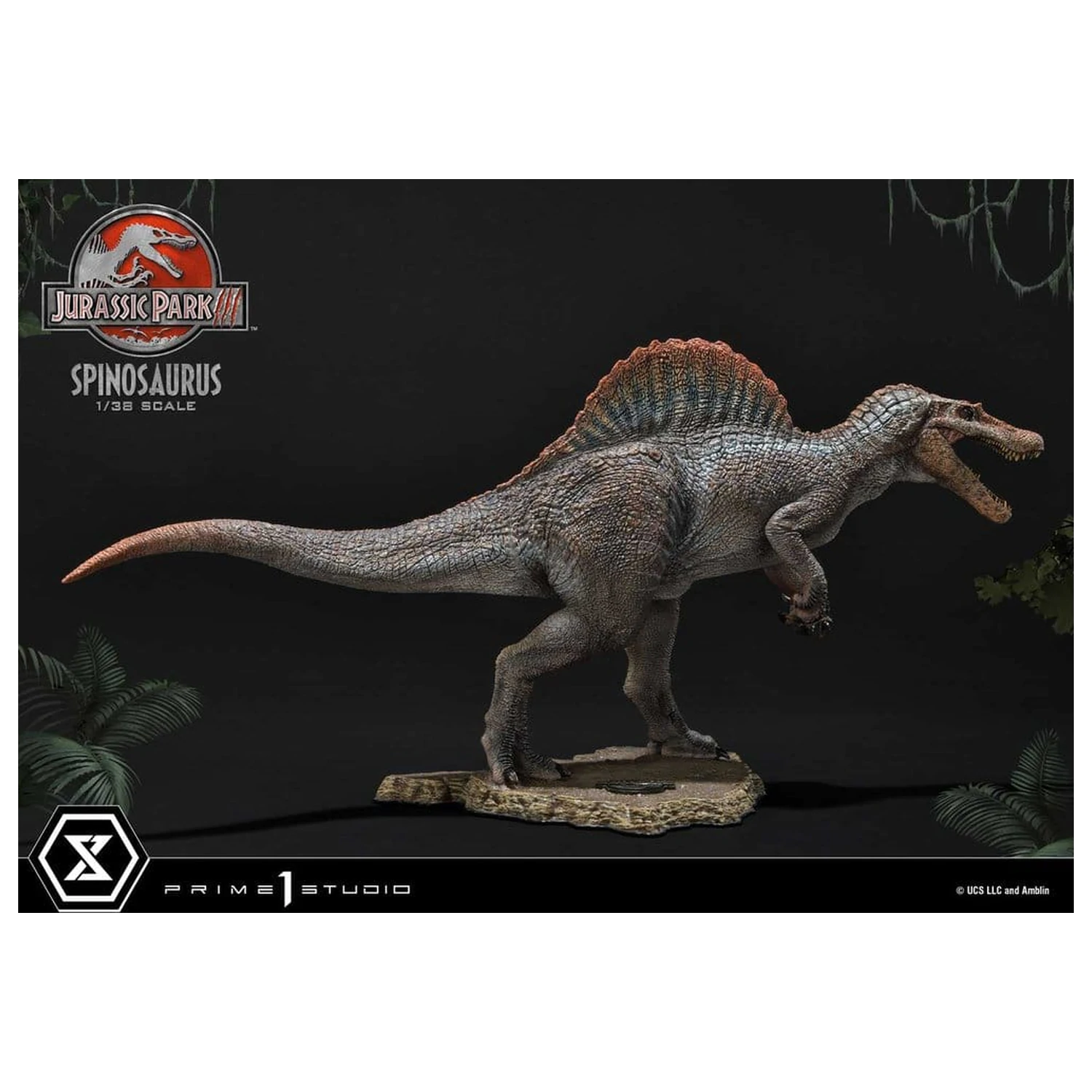 Jurassic Park III (Film) Prime Collectible Figures Statue 1/38 Spinosaurus 24 cm product photo