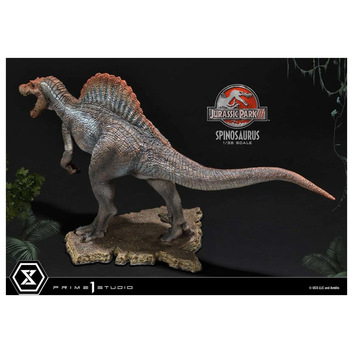 Jurassic Park III (Film) Prime Collectible Figures Statue 1/38 Spinosaurus 24 cm product photo