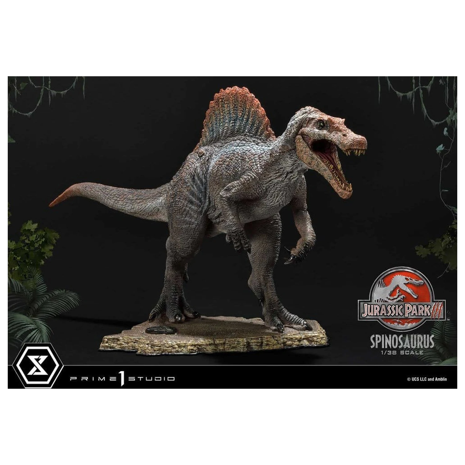 Jurassic Park III (Film) Prime Collectible Figures Statue 1/38 Spinosaurus 24 cm product photo
